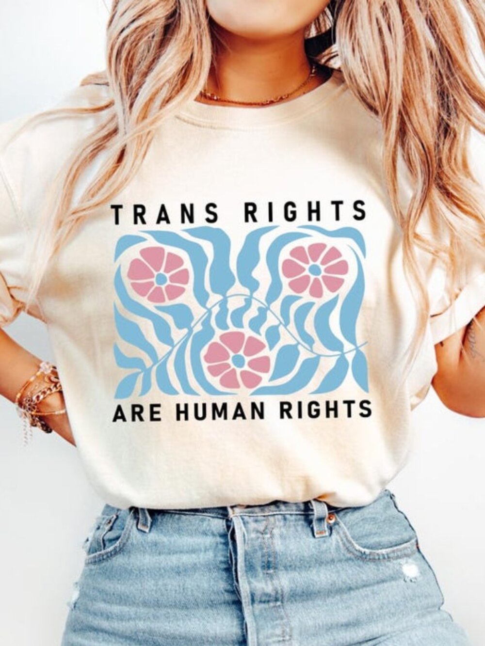 Protect Trans Folks Shirt, Colorful Matisse T-shirt